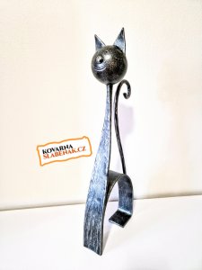 Kovaná kočka sedící 50 cm